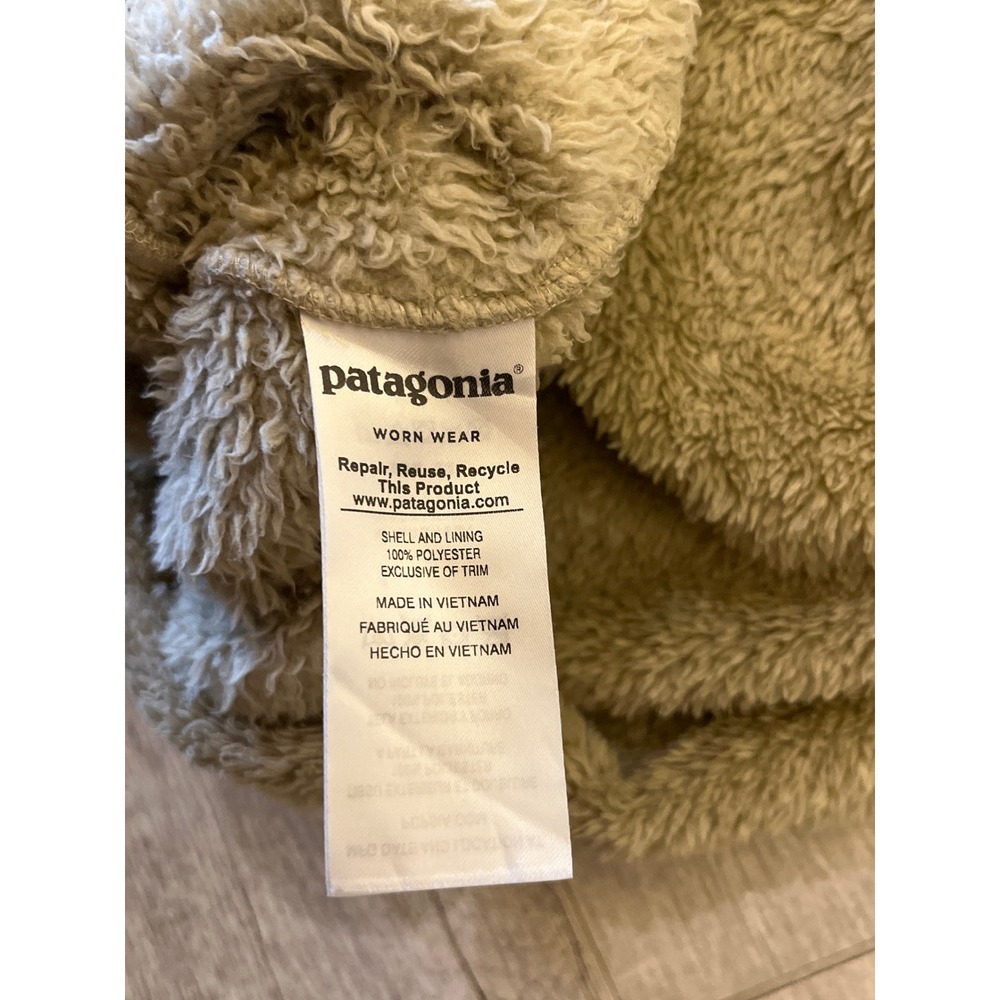 Patagonia Women's Fuzzy Fleece Quarter Zip Pullover Tan‎ XS - Picture 7 of 7